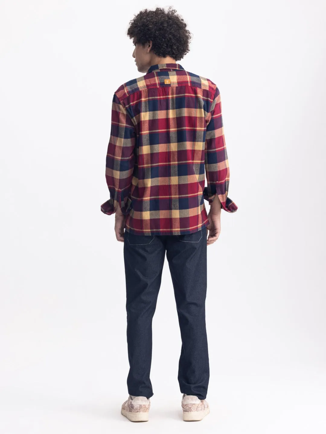 Maroon Flannel Cotton Shirt