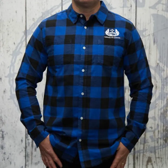Mens Check Shirt - Blue