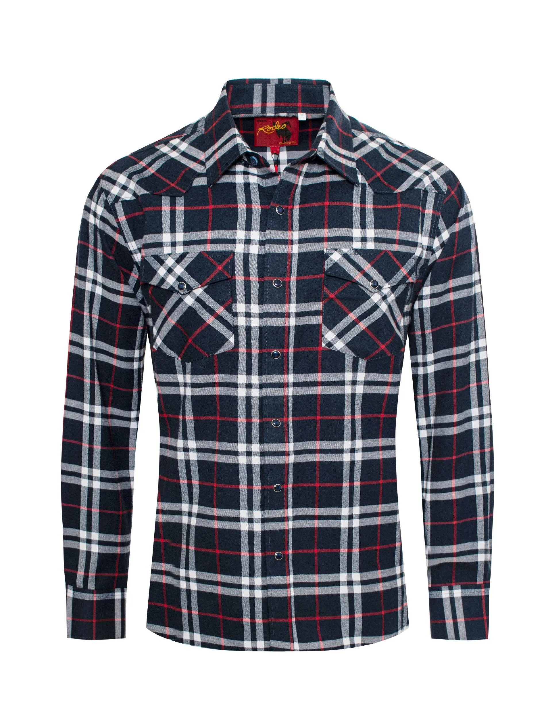 Men's Western Long Sleeve Flannel Shirts With Snap Buttons FLS300-306