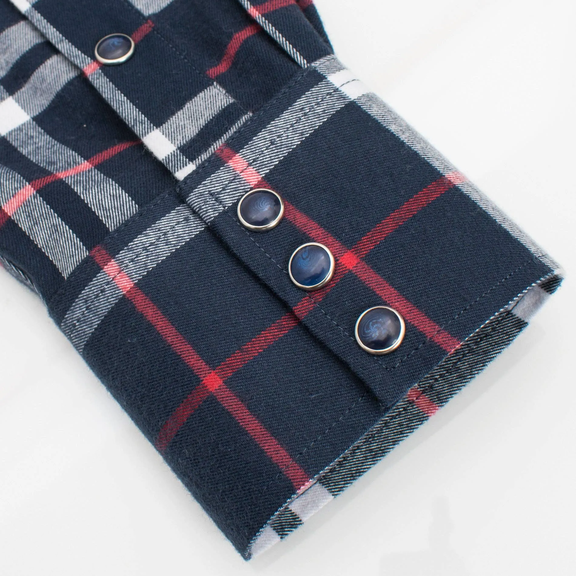 Men's Western Long Sleeve Flannel Shirts With Snap Buttons FLS300-306