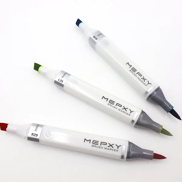 MEPXY Brush Markers - Colourless, Grays, Blacks