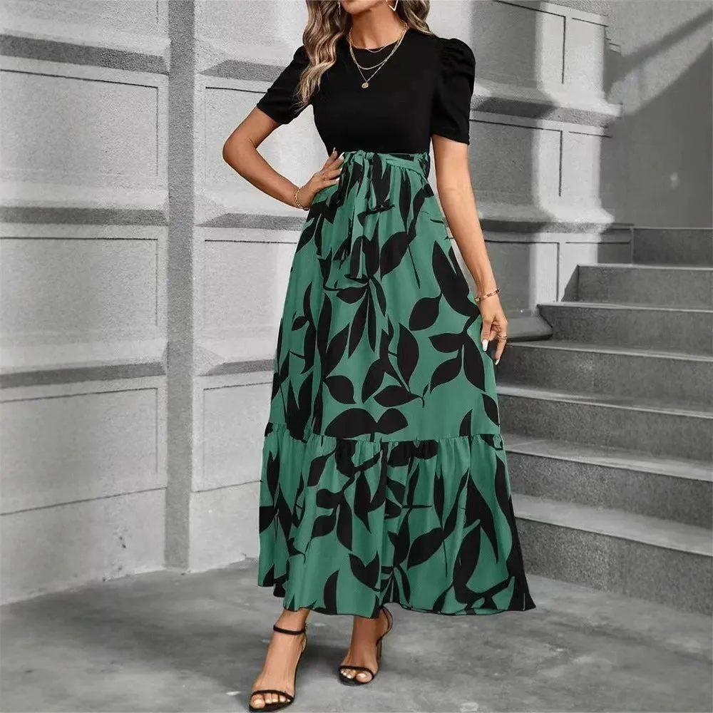 Mina | Elegant Floral Short Sleeve Dress