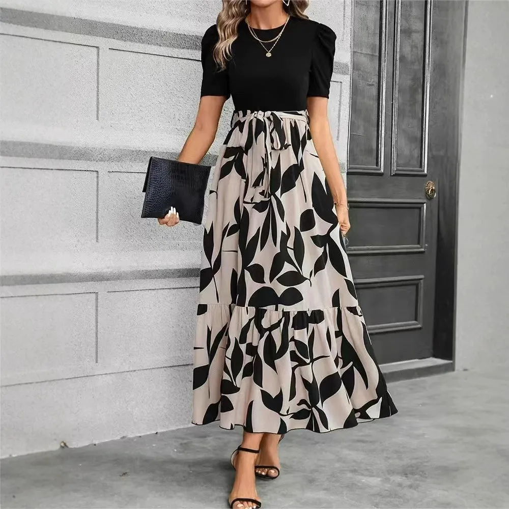 Mina | Elegant Floral Short Sleeve Dress