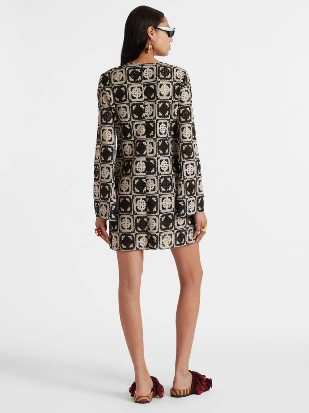 Mini Supreme Swing Jacquard Dress
