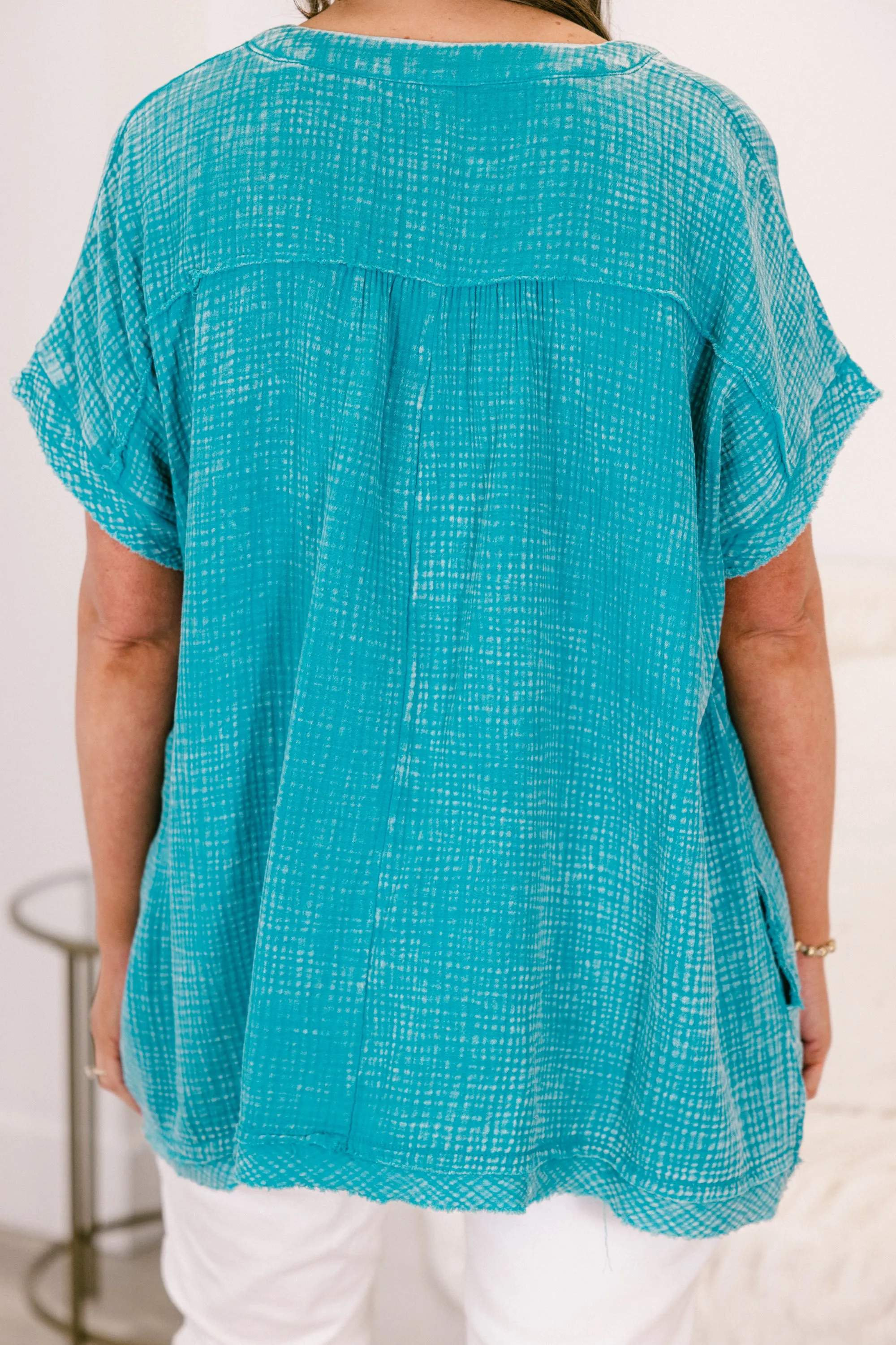 My Love For Dance Top, Light Teal