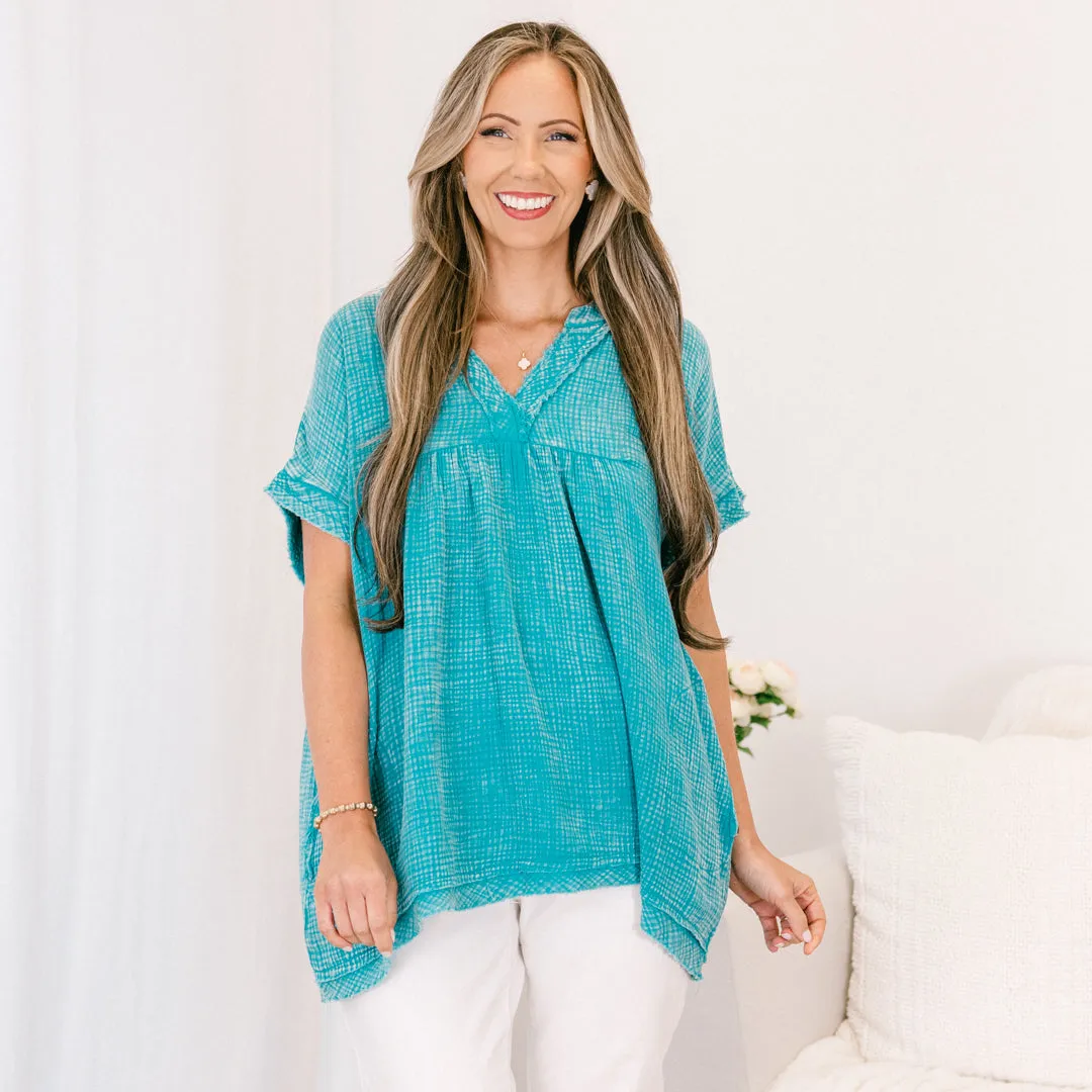 My Love For Dance Top, Light Teal