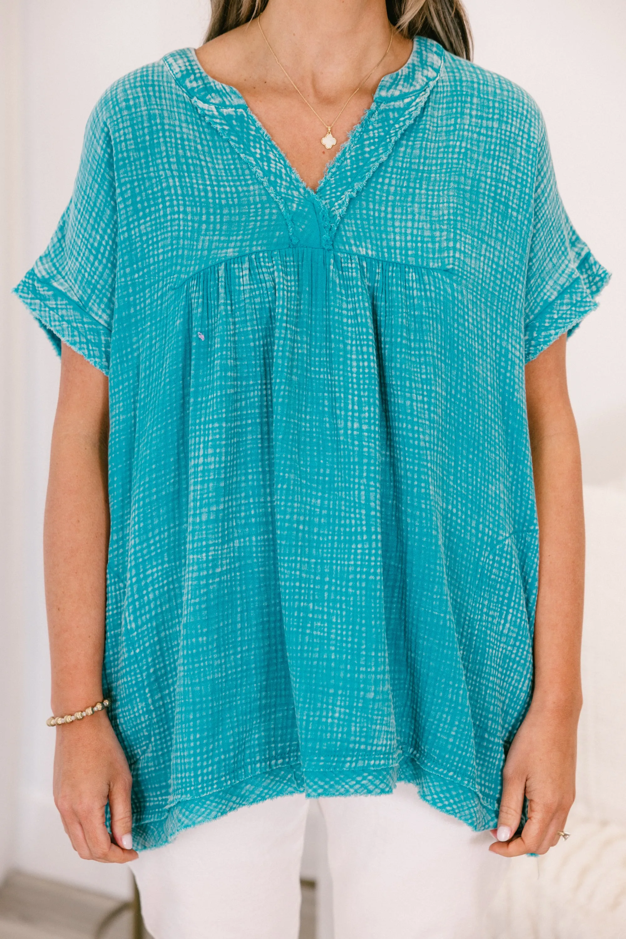 My Love For Dance Top, Light Teal
