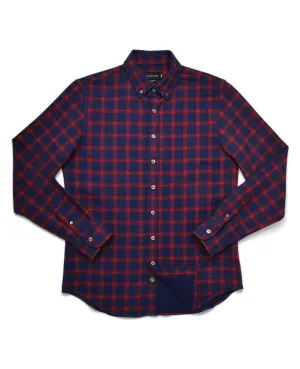 Navy Double-Sided Check Flannel