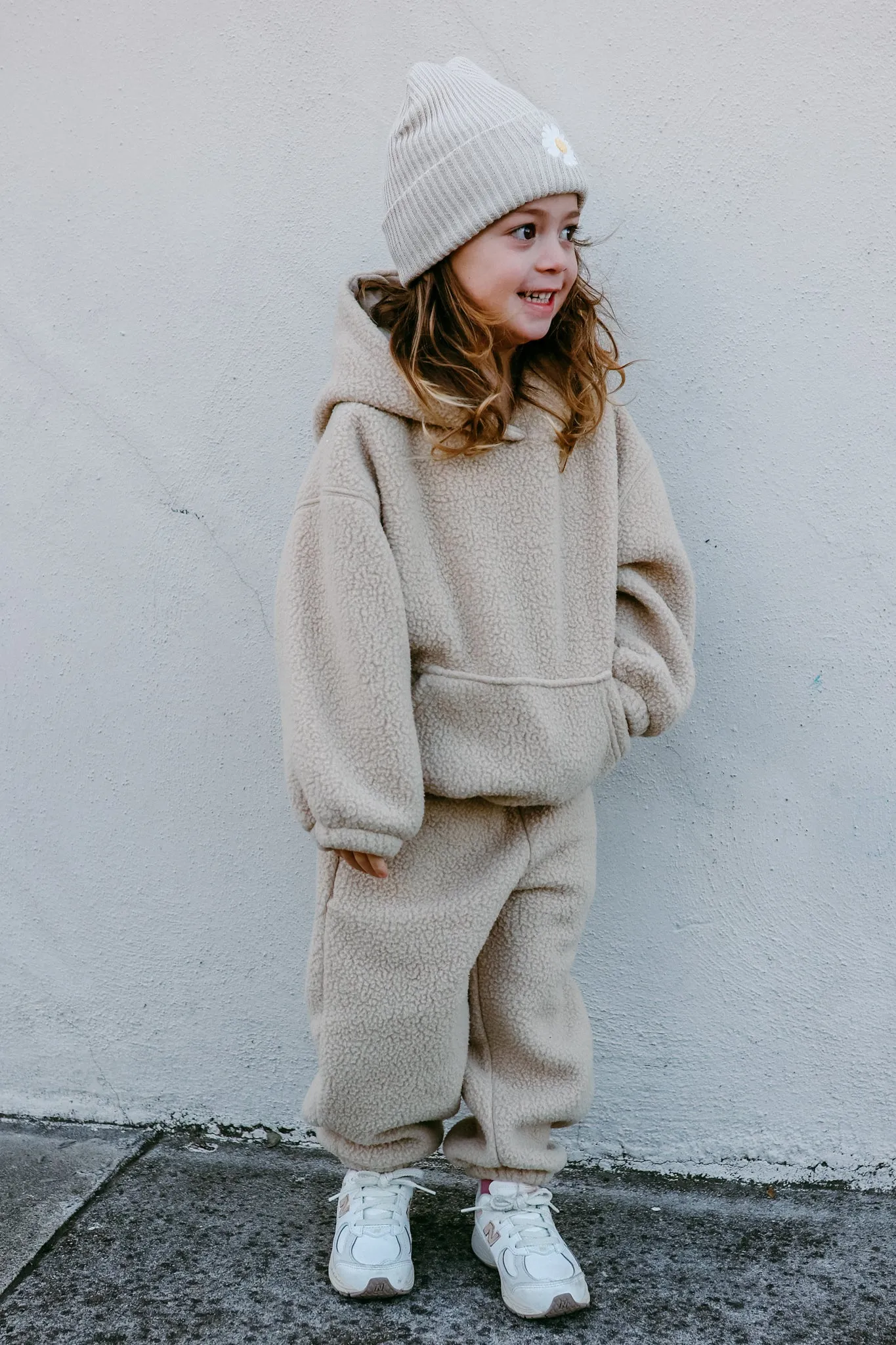 Neutral Fleece Teddy Set (Hoodie and Joggers) *sizing runs small