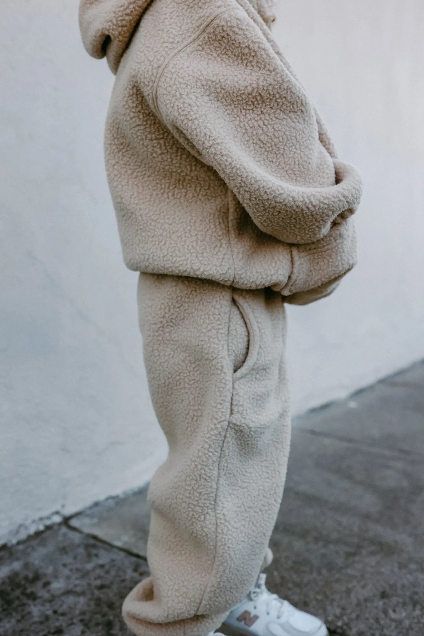 Neutral Fleece Teddy Set (Hoodie and Joggers) *sizing runs small