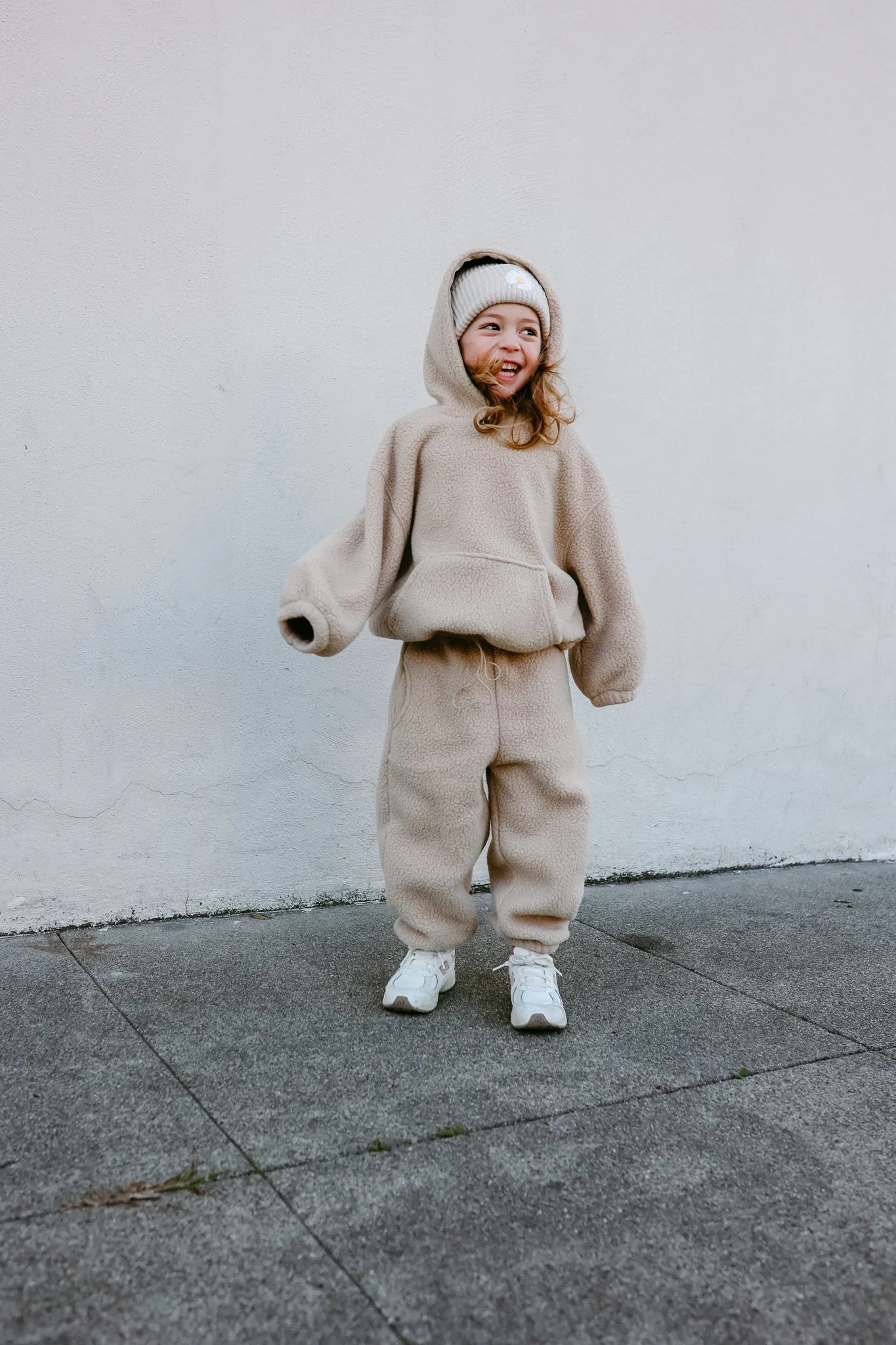 Neutral Fleece Teddy Set (Hoodie and Joggers) *sizing runs small