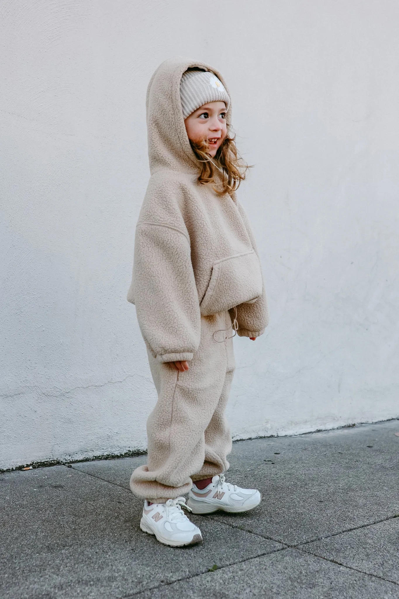 Neutral Fleece Teddy Set (Hoodie and Joggers) *sizing runs small