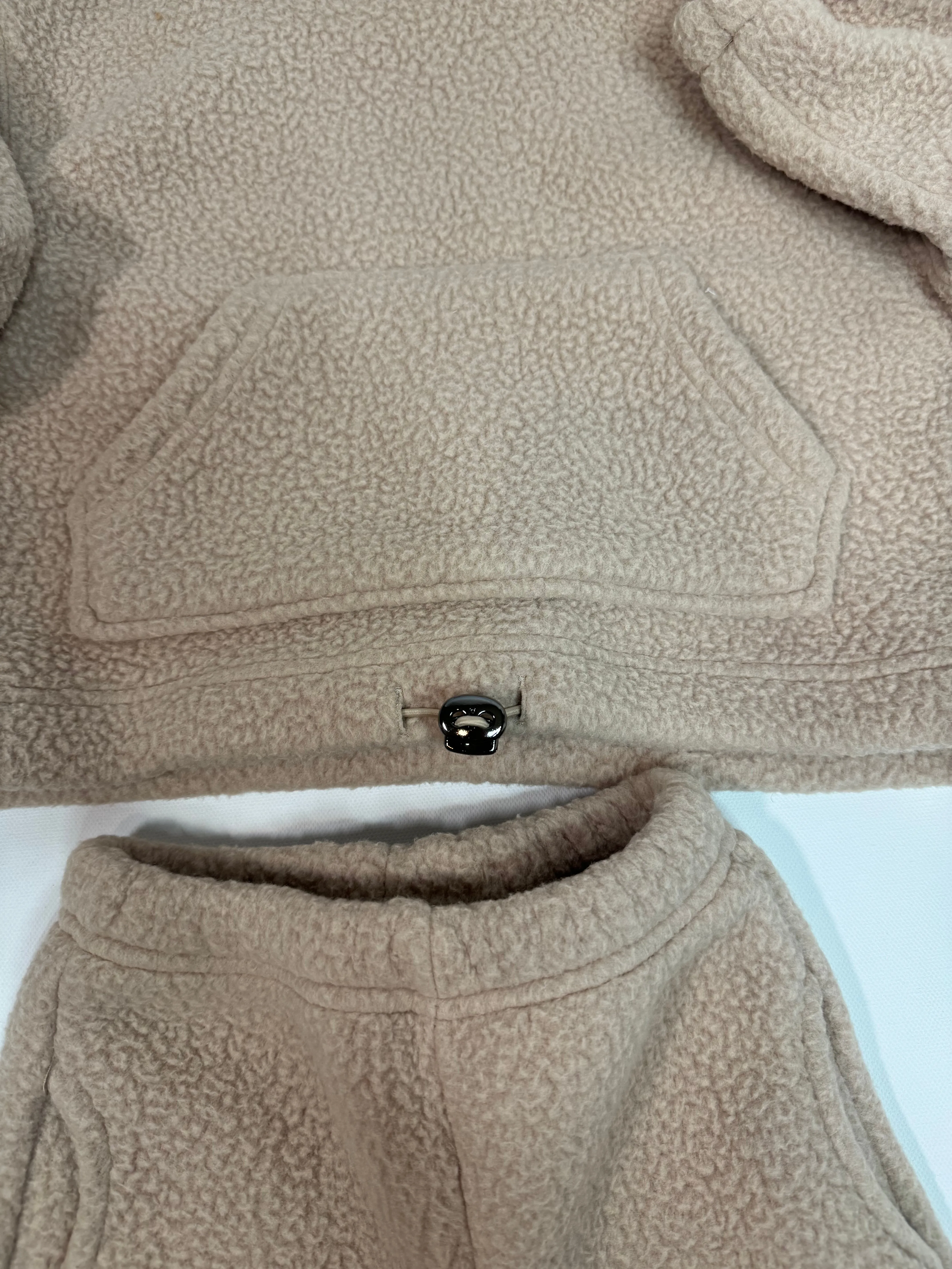 Neutral Fleece Teddy Set (Hoodie and Joggers) *sizing runs small