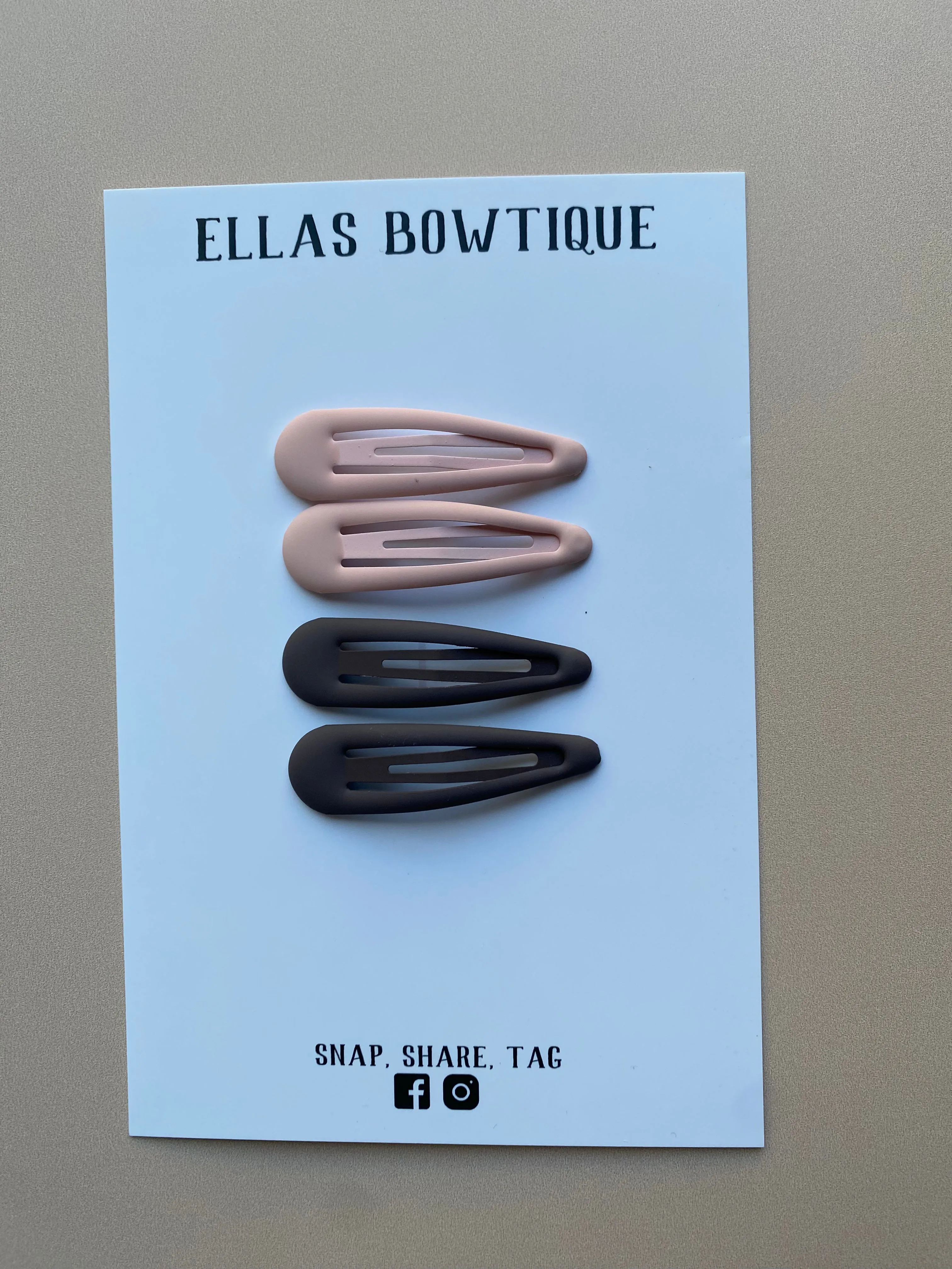 Neutral Snap Clip Set