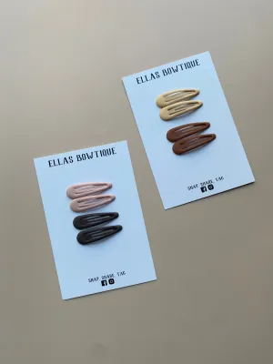 Neutral Snap Clip Set