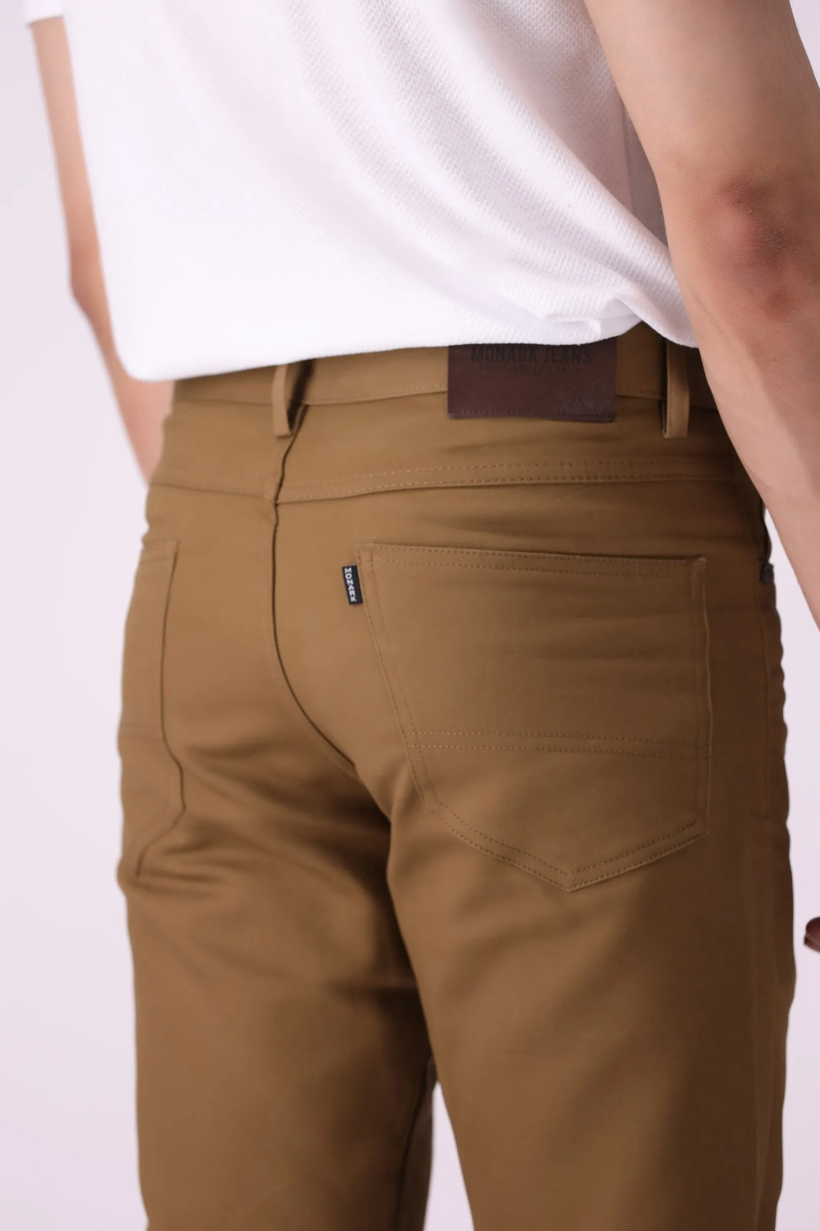 Olive Brown Tappered Fit Chino Pants