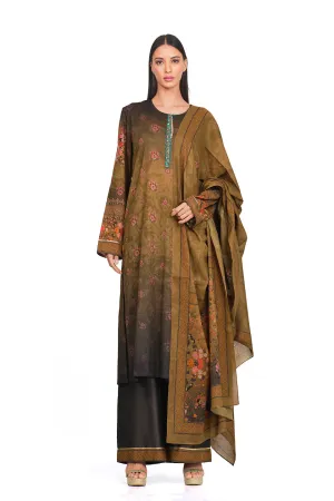 Ombre printed tunic set