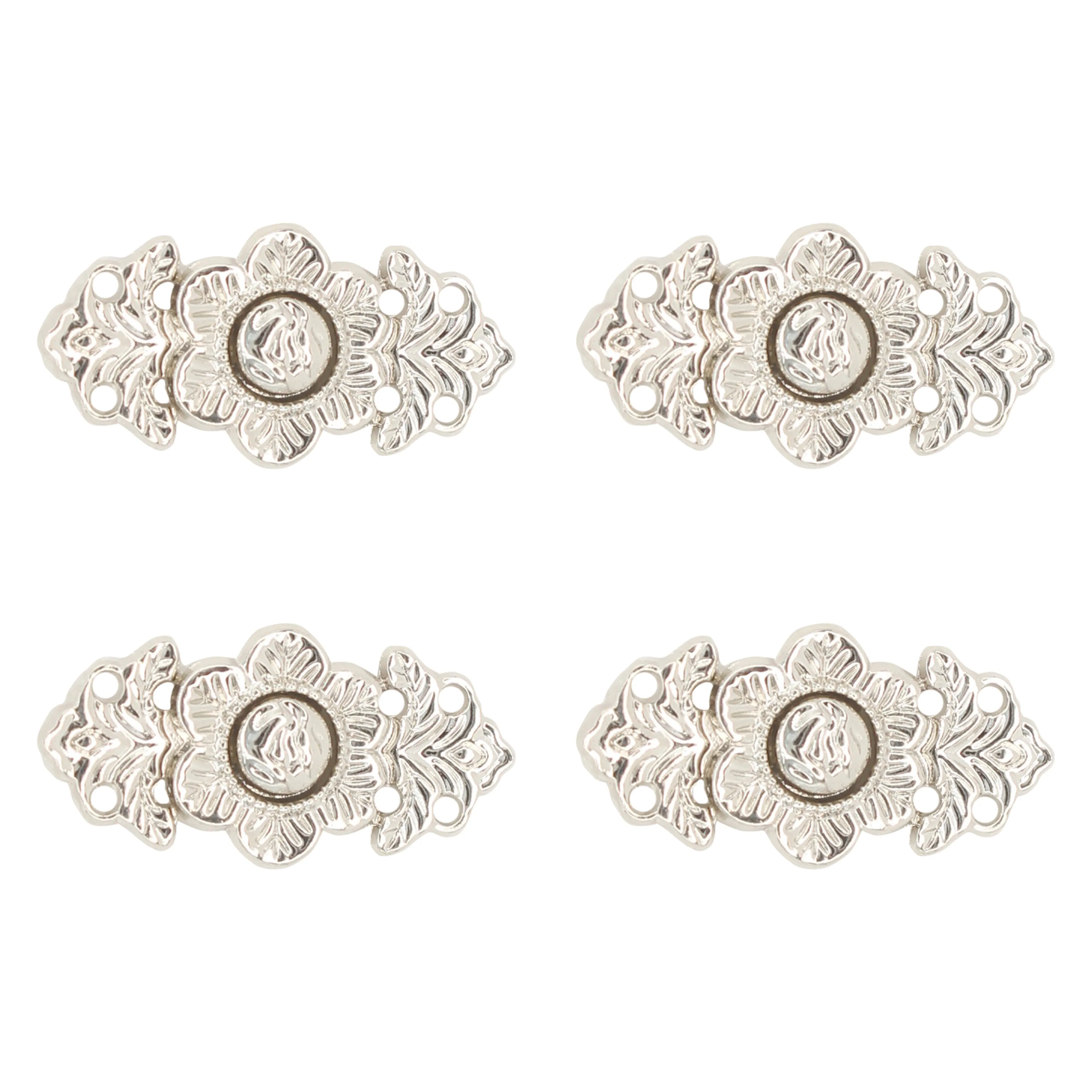 Ornate Ornaments Frog Closure Metal Buttons