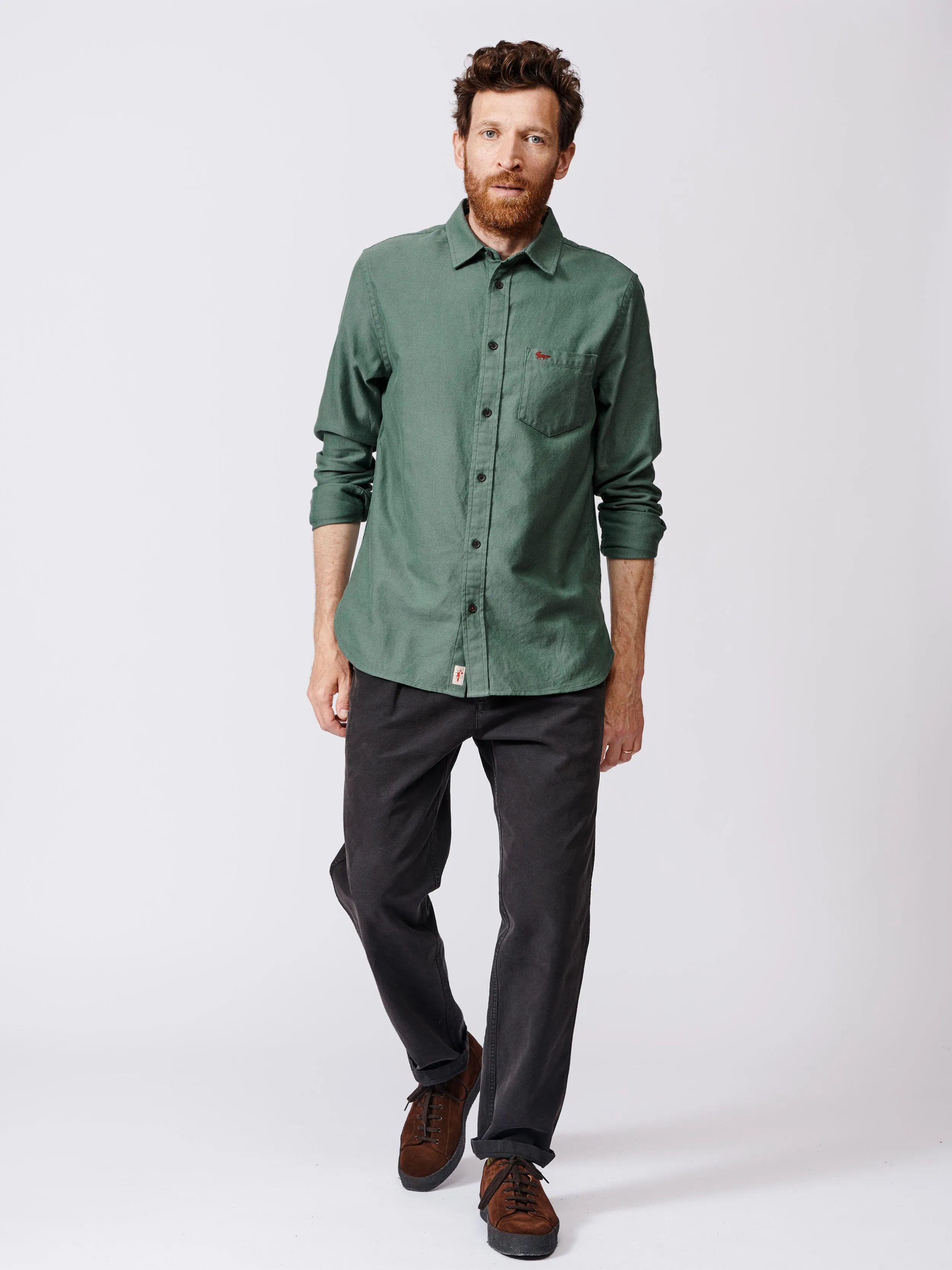 Oxcombe Brushed Oxford Button Down Shirt