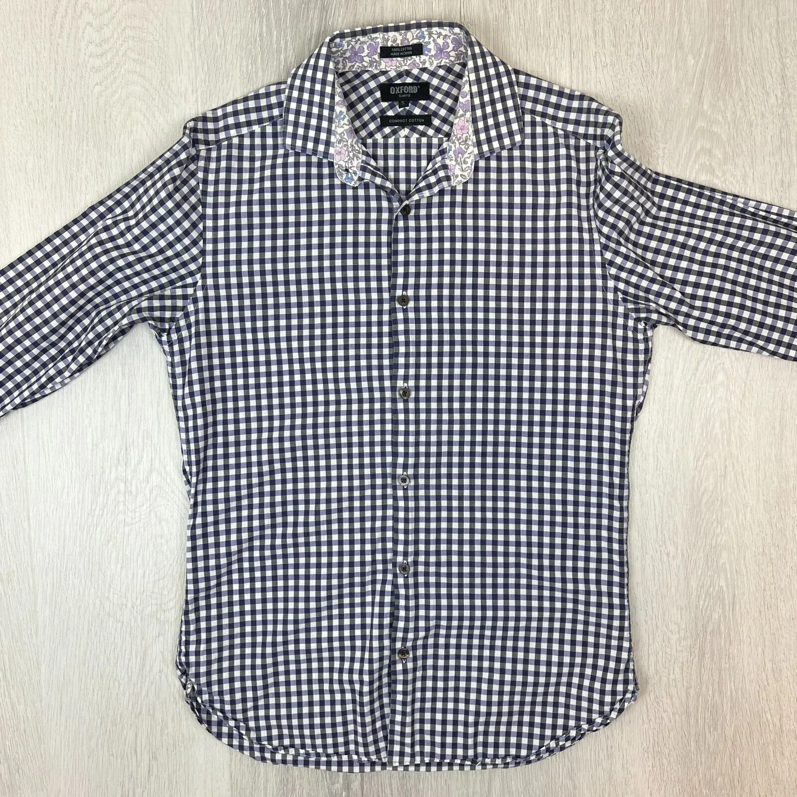 Oxford Mens Long Sleeve Button Up Shirt Size Small (2 Shirts)