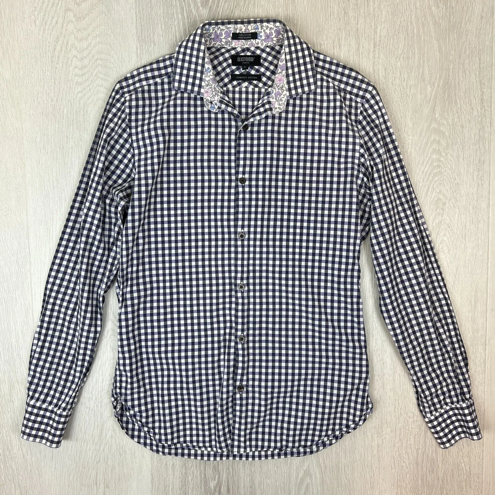Oxford Mens Long Sleeve Button Up Shirt Size Small (2 Shirts)