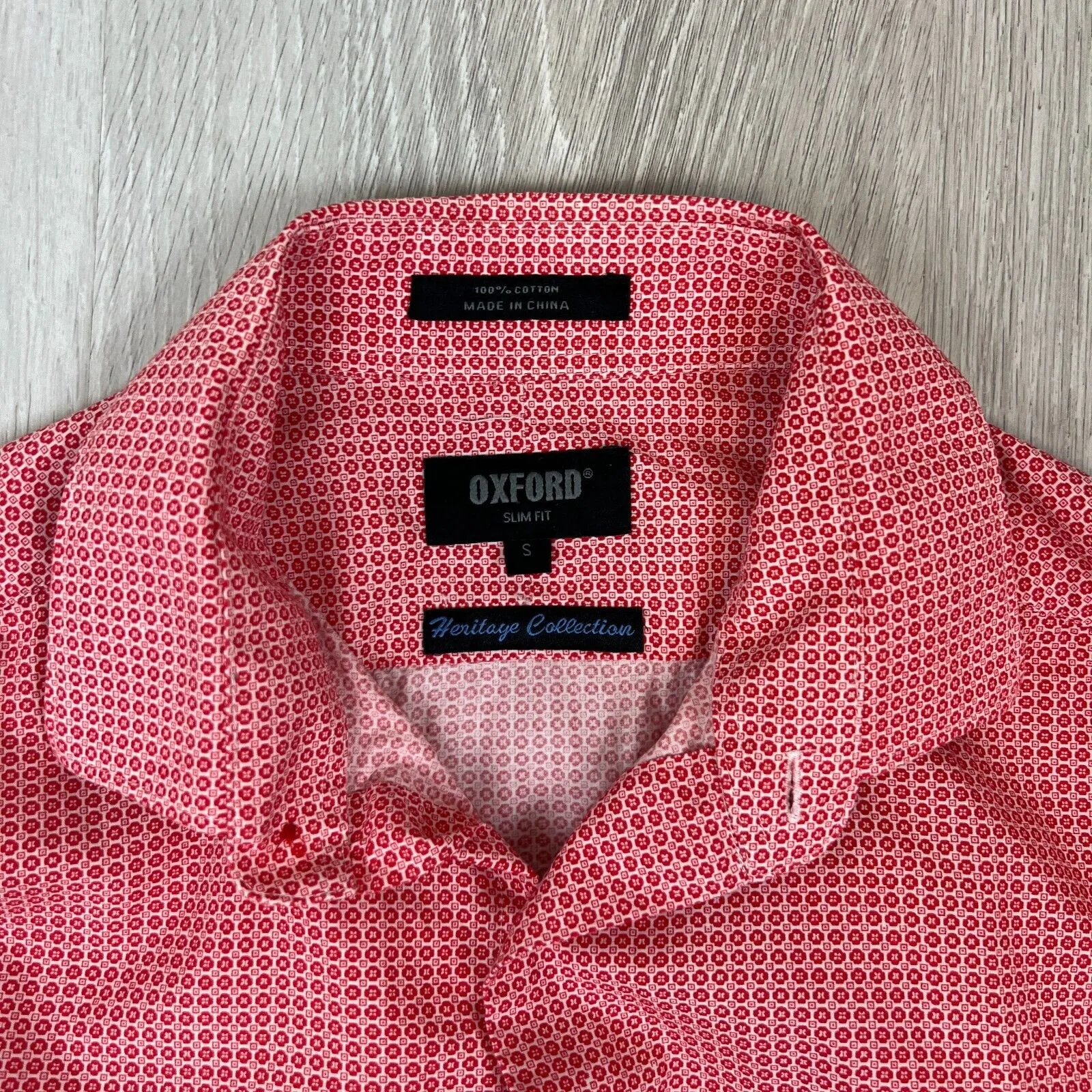 Oxford Mens Long Sleeve Button Up Shirt Size Small (2 Shirts)