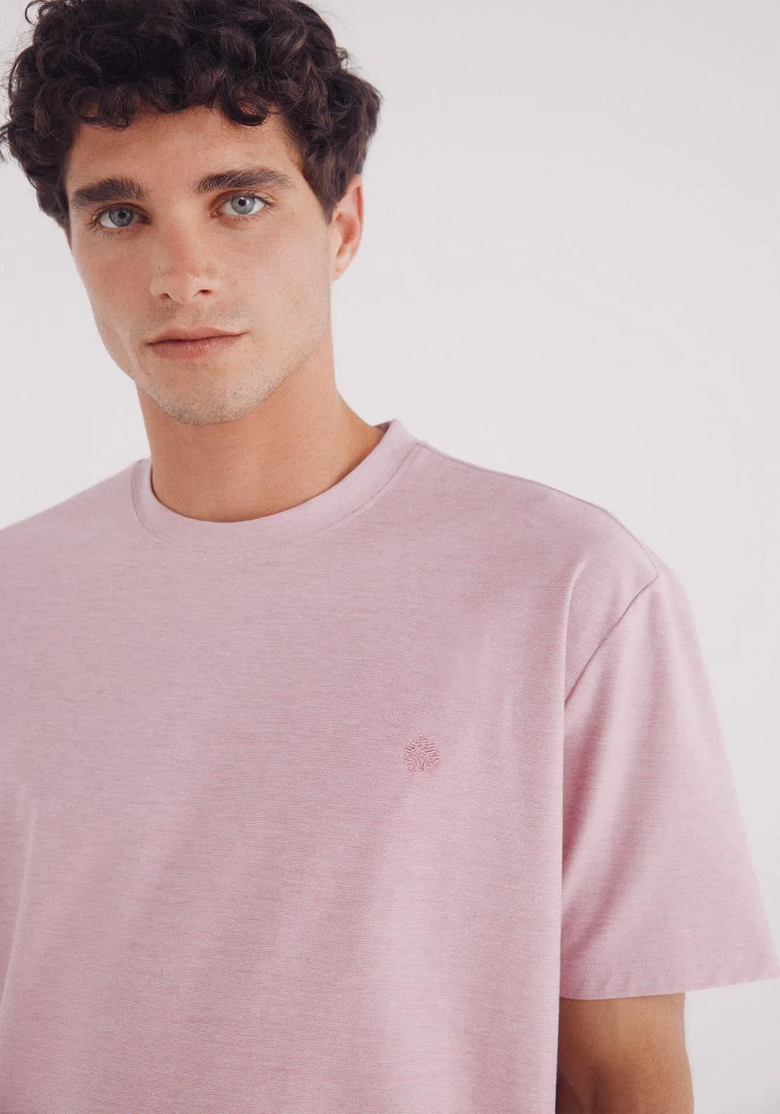 Oxford Piqué T-Shirt - Fuchsia