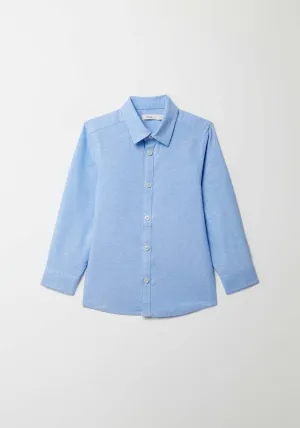 Plain Oxford shirt - Blue