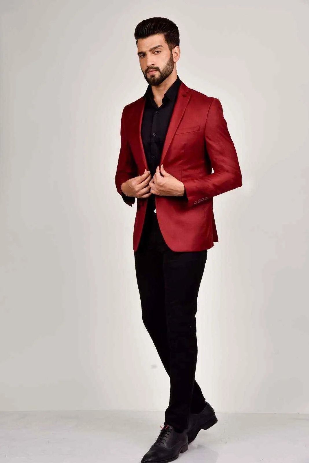 Plus Size of Wine Blazer