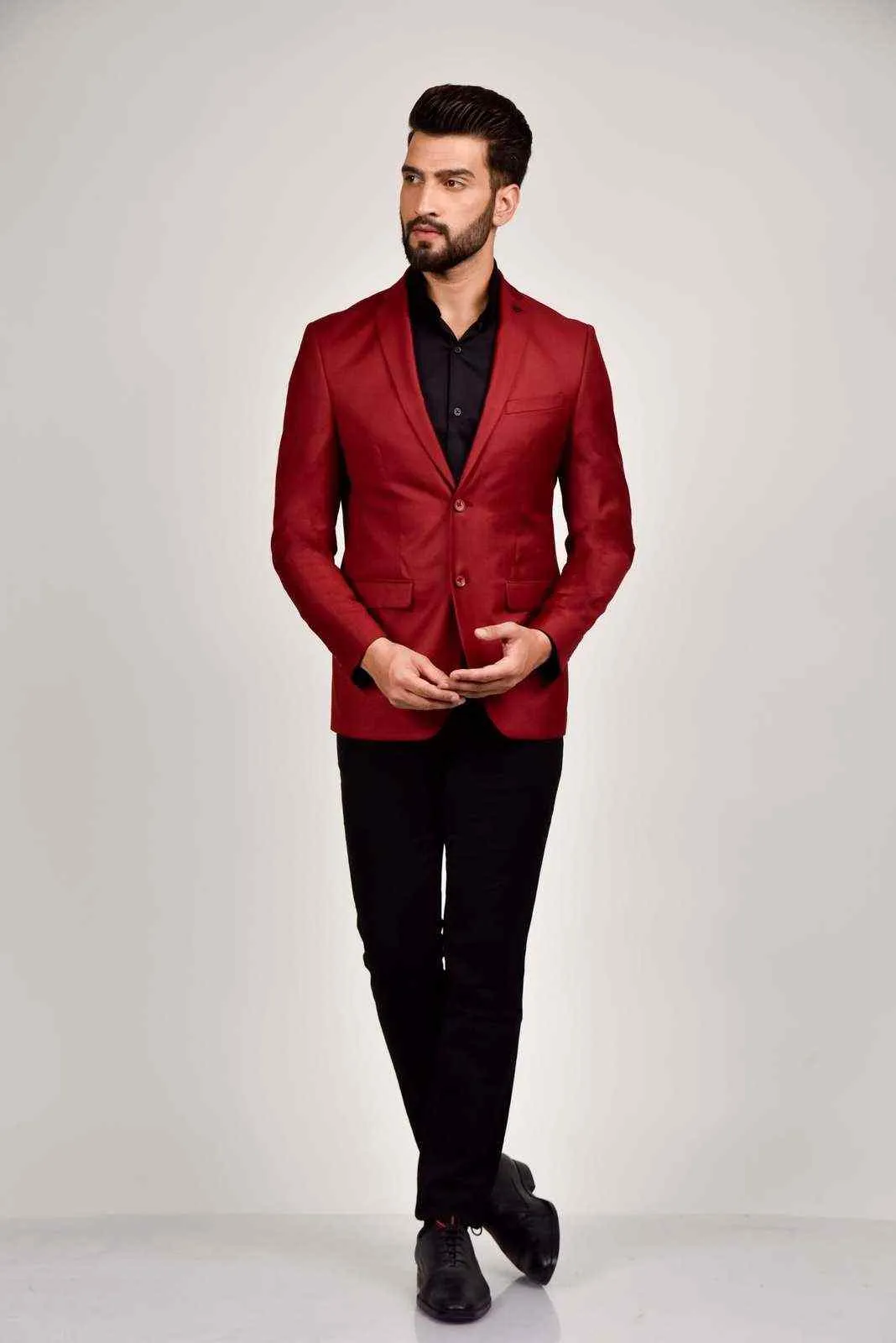 Plus Size of Wine Blazer