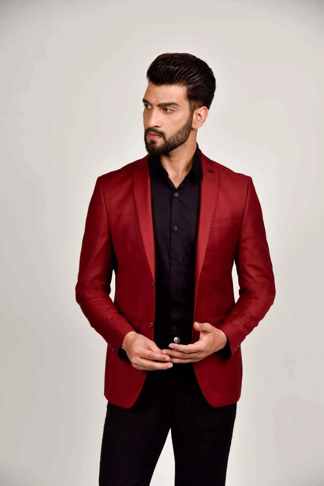 Plus Size of Wine Blazer
