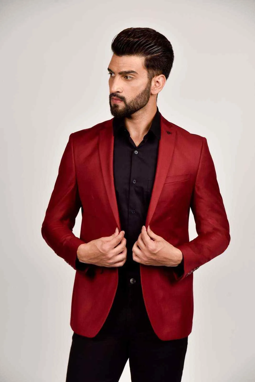 Plus Size of Wine Blazer