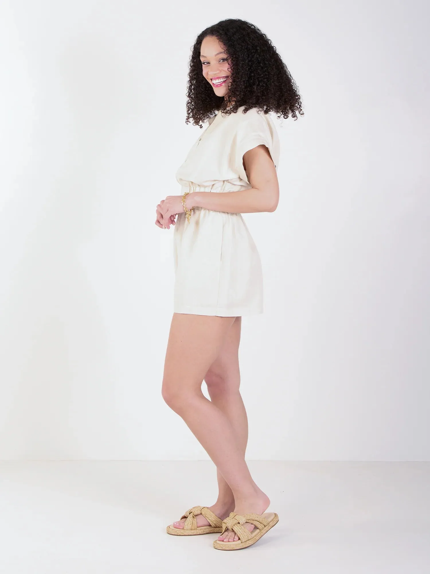 Poppy Romper Birch
