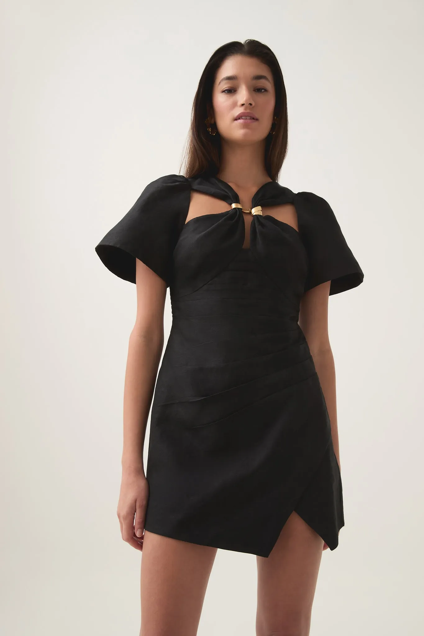 Presence Twisted Mini Dress