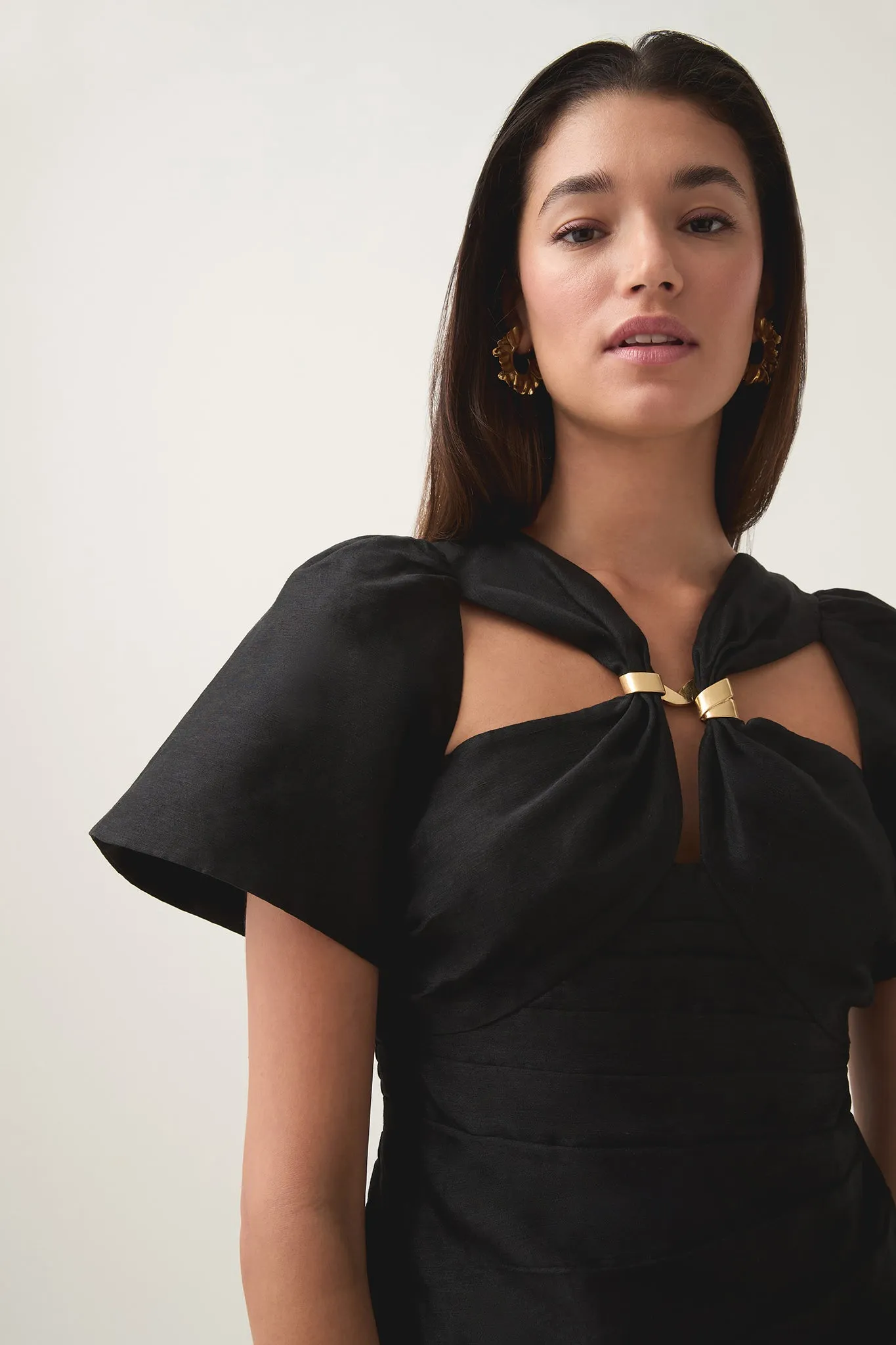 Presence Twisted Mini Dress