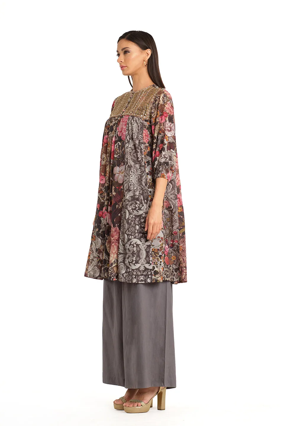 Printed tunic with pants