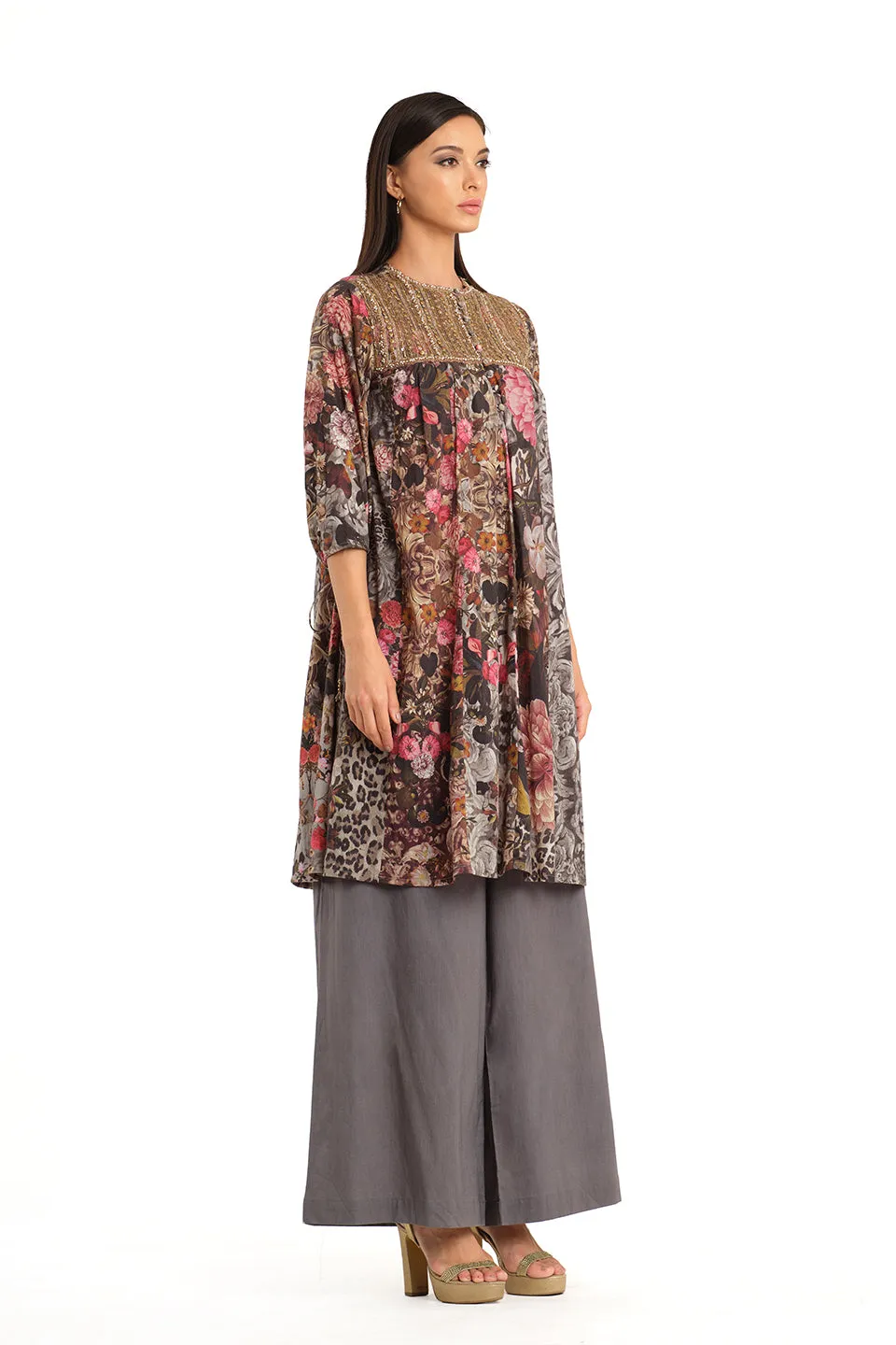 Printed tunic with pants