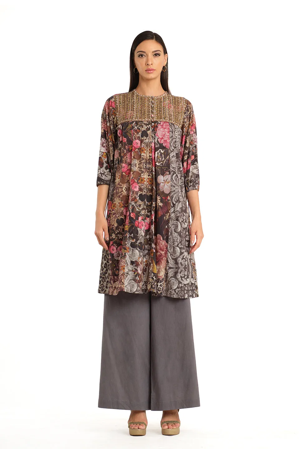 Printed tunic with pants