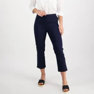 Pull On 7/8 Trousers - Navy