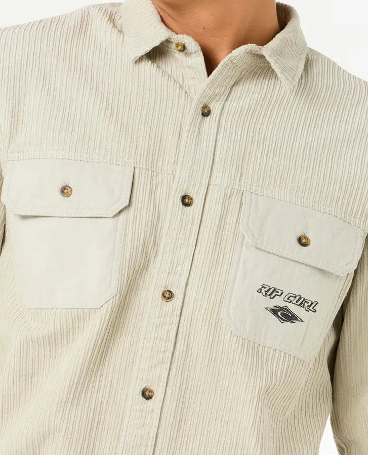 Raw Energy Cord Long Sleeve Shirt - Bone