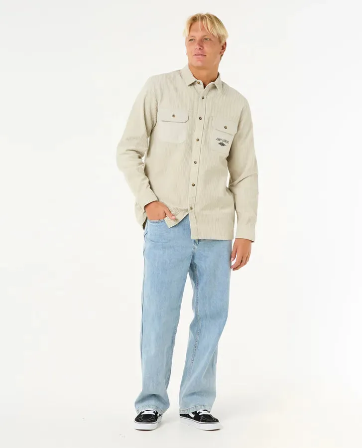 Raw Energy Cord Long Sleeve Shirt - Bone