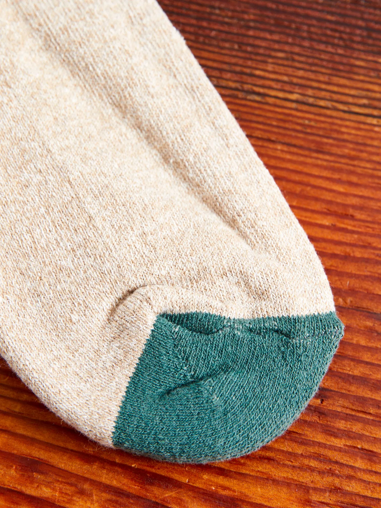 Recycled Cotton Camp Socks in Evergreen Pines