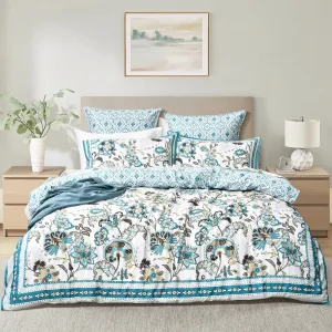 Renee Taylor 300 TC Cotton Reversible Quilt Cover Sets - Anaya