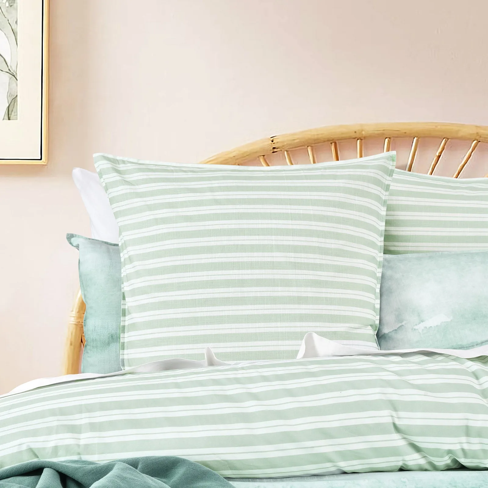 Renee Taylor 300 TC Cotton Reversible Quilt Cover Sets - Terrain