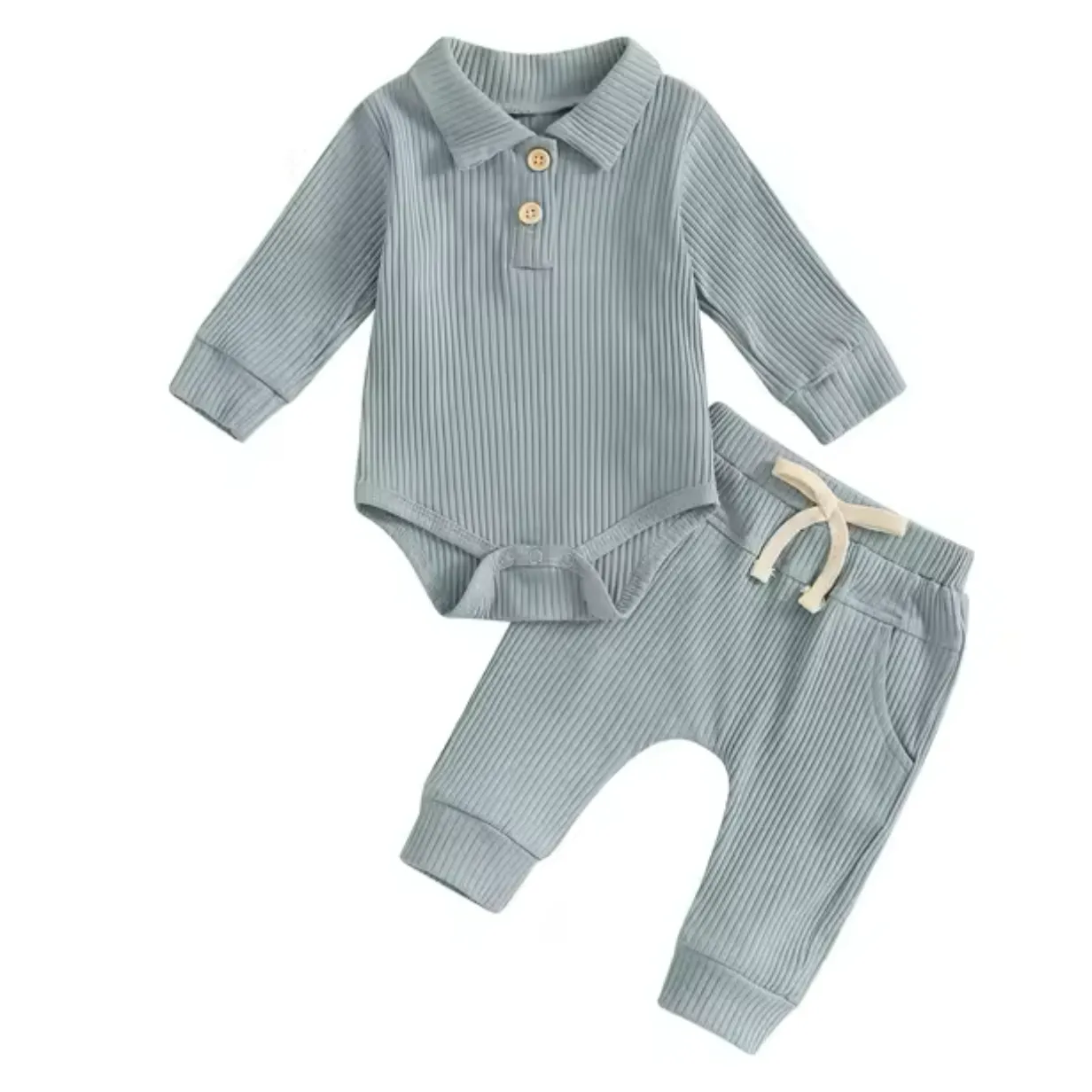 Ribbed Collar - Blue