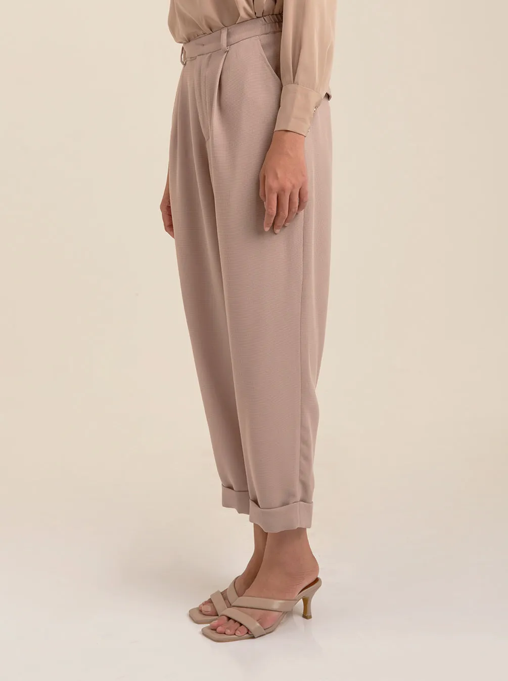 RIVER PANTS PLAIN BEIGE