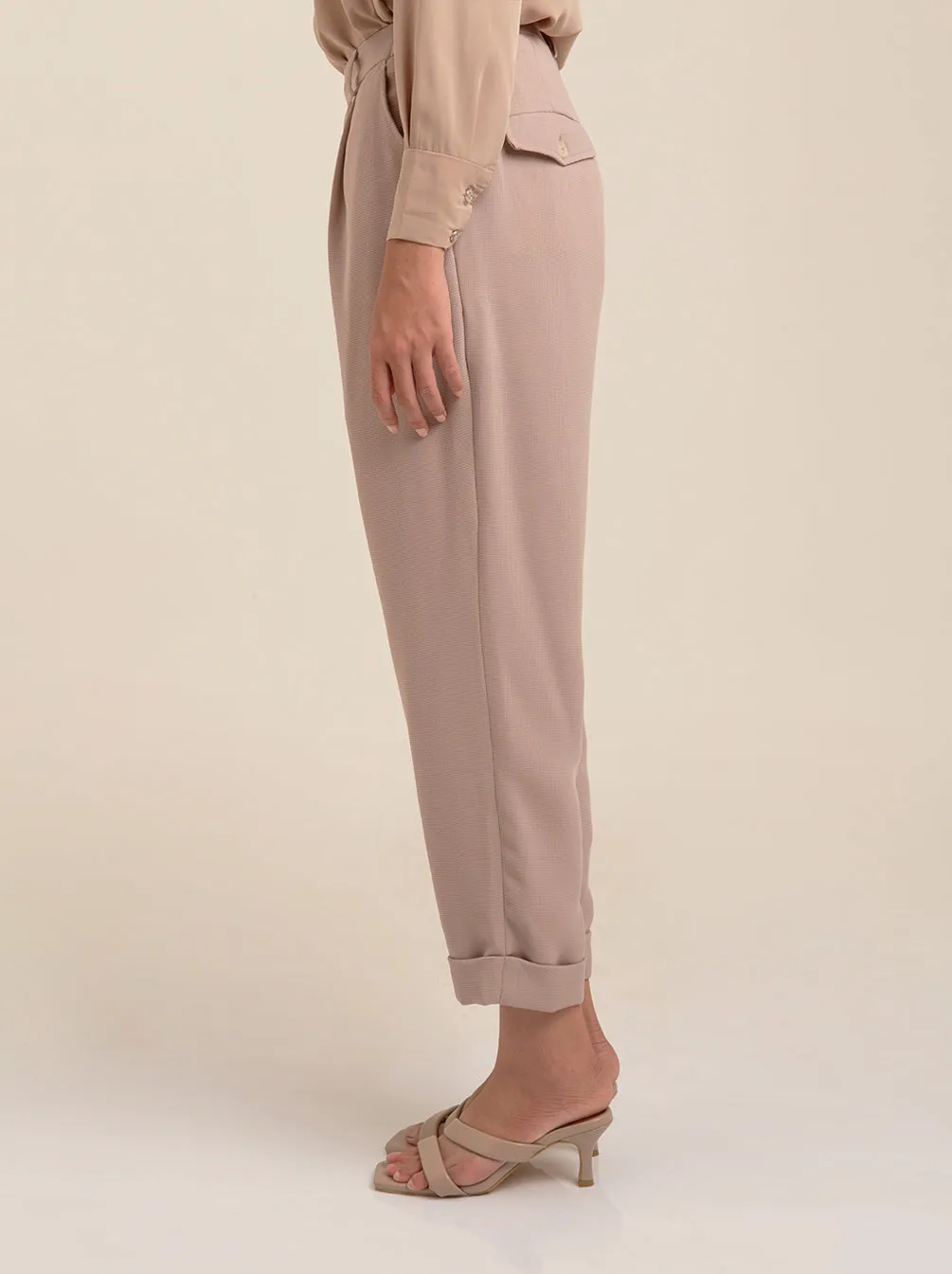RIVER PANTS PLAIN BEIGE