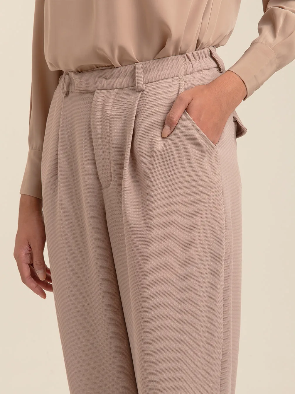 RIVER PANTS PLAIN BEIGE