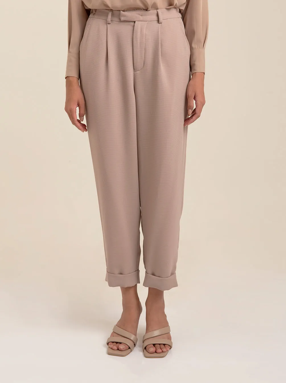 RIVER PANTS PLAIN BEIGE