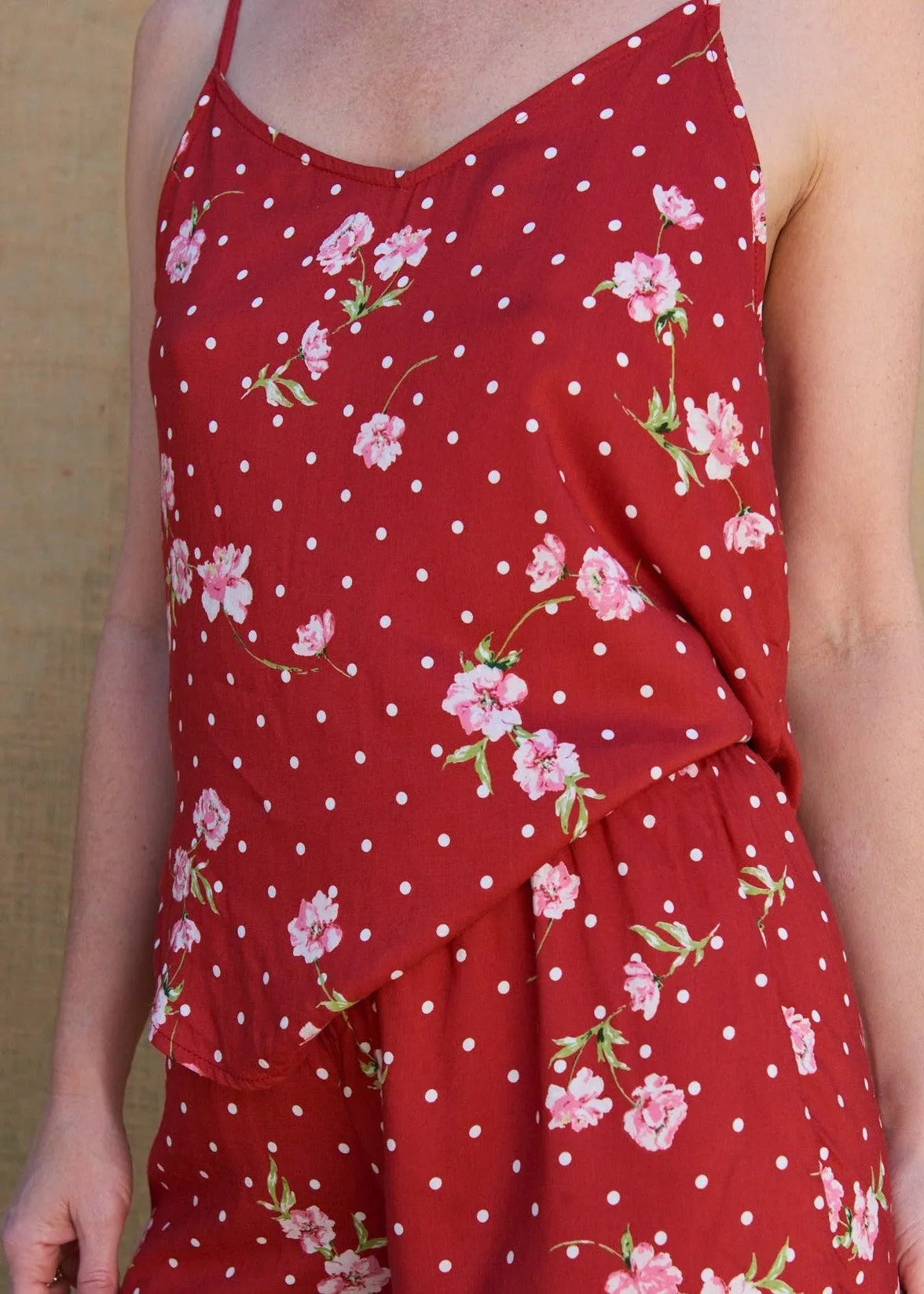 Rosie Tank in Saffron Floral